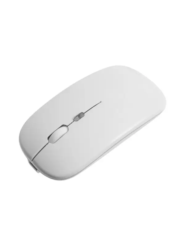 Мышь MB-2.4 беспроводная, оптическая, подсветка, 800-1600 dpi, USB, Bluetooth, белая