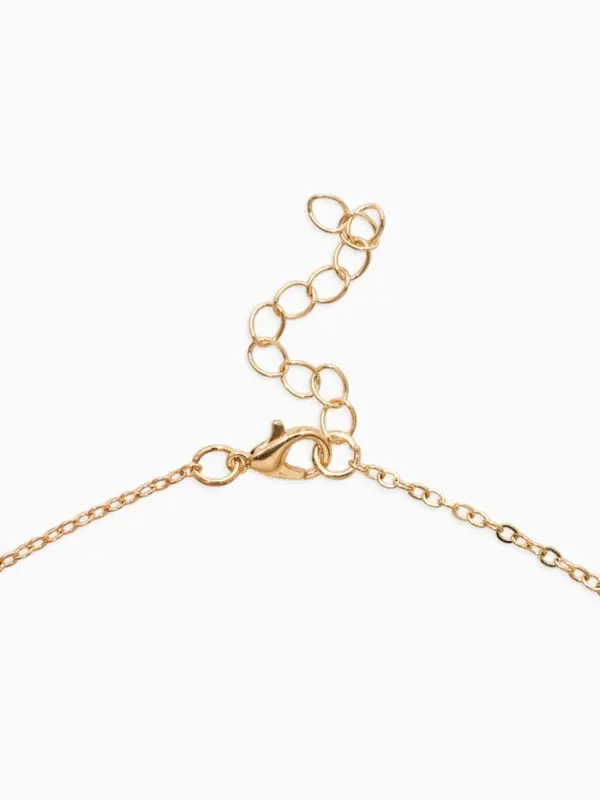 Бусы детские "Выбражулька" бисер, цветок, 41 см, белые в золоте