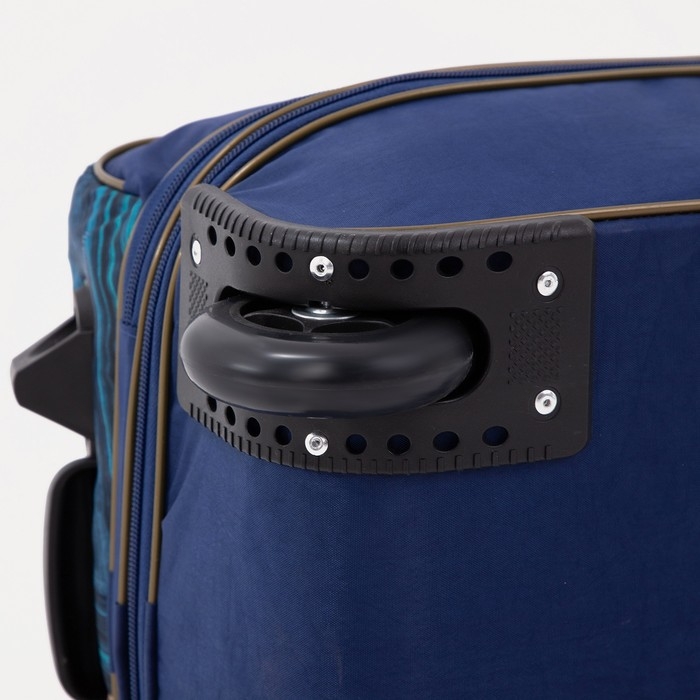 Чемодан малый 37 л (S), сумка дорожная на молнии, цвет синий Чемодан малый 37 л (S), сумка дорожная на молнии, цвет синий