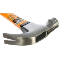 Молоток - гвоздодер,450гр,фиберглассовая двухком.ручк,с магн.Вихрь 73/6/8/8