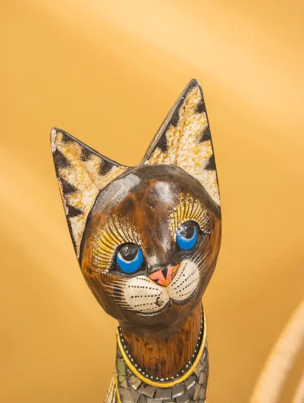 Сувенир «Кошка», 60×14×6 см, дерево, коричневый, МИКС Сувенир «Кошка», 60×14×6 см, дерево, коричневый, МИКС