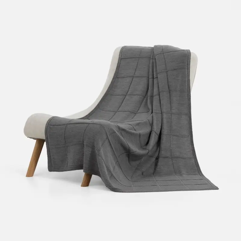 Плед Chainfield, серый меланж Плед Chainfield, серый меланж