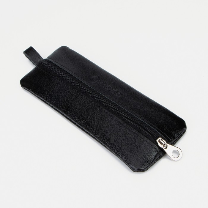 Ключница на молнии TEXTURA, длина 17 см, кольцо, цвет чёрный Ключница на молнии TEXTURA, длина 17 см, кольцо, цвет чёрный