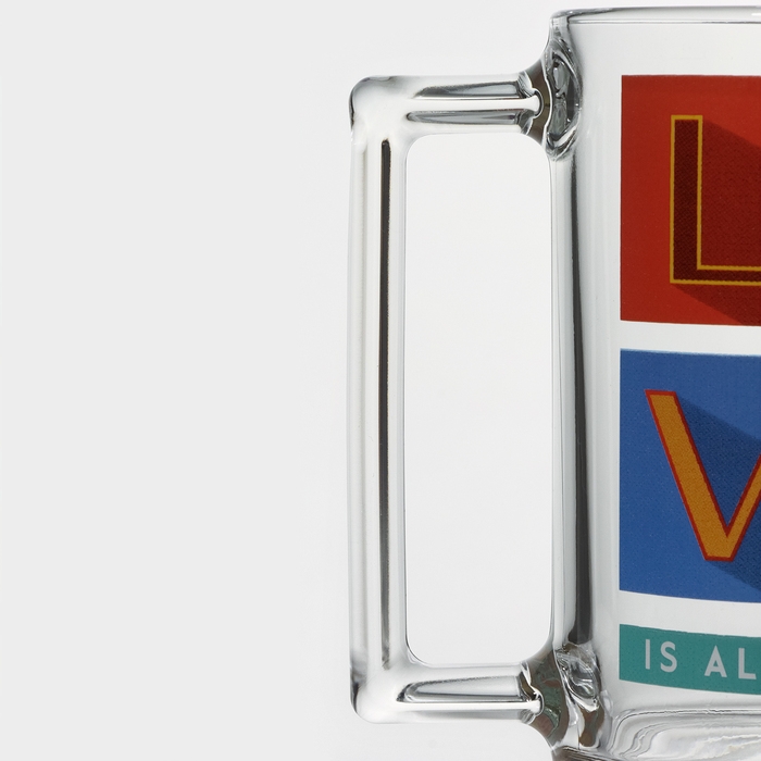 Кружка стеклянная «Фитнес», 320 мл, рисунок МИКС Кружка стеклянная «Фитнес», 320 мл, рисунок МИКС