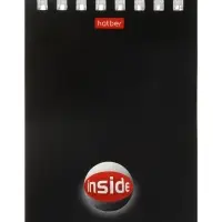 Блокнотик А7 40 л на гребне INSIDE, обл мел карт 40Б7B1 г_01622