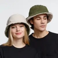 Панама Bucket двусторонняя, хаки с бежевым, размер M/L