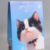 Пакет подарочный "Мурлыка счастья" 33 х 42,5 х 10 см