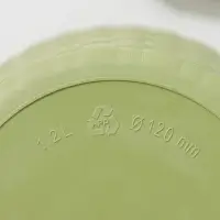 Горшок для цветов с поддоном &laquo;Ротанг&raquo;, 1.2 л, d=13 см, h=12 см, пластиковый, оливковый