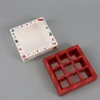 Коробка для 9 конфет &laquo;Счастья в Новом году&raquo; 14.5&times;14.5&times;3.5 см