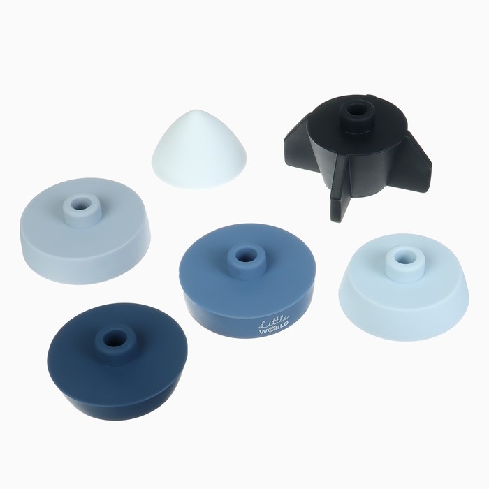 Развивающая игрушка - пирамидка «Ракета», силикон, Mum&Baby Развивающая игрушка - пирамидка «Ракета», силикон, Mum&Baby