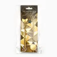 Ложки чайные новогодние &laquo;Роскошного нового года&raquo;, 2 шт., h=14.8 см