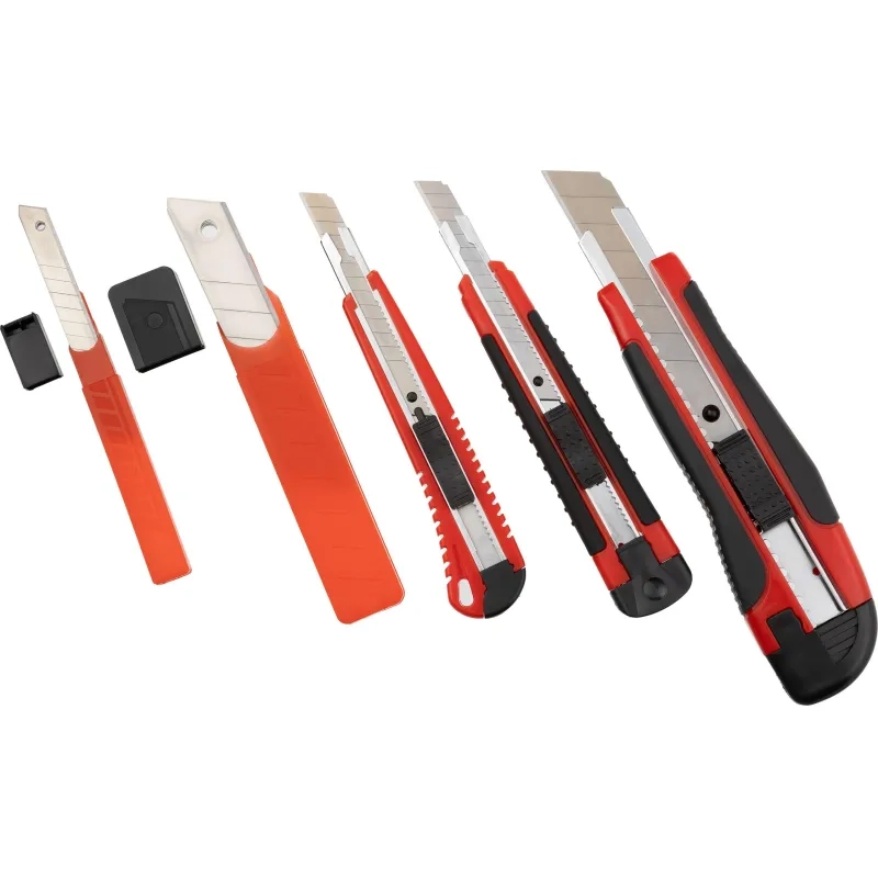 Набор ножей Attache 3 пласт. ножа 9, 18 мм с запас. лезвия