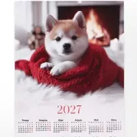 Календарь 2027, настенный, А2 &laquo;Песик&raquo;