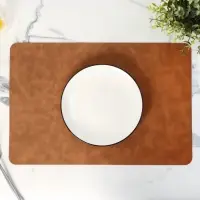 Салфетки сервировочные Magistro, 4 шт., экокожа, 45&times;30 см, коричневые