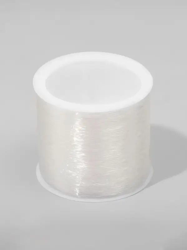 Нить силиконовая (резинка) d=0.5 мм, L=100 м, прозрачная