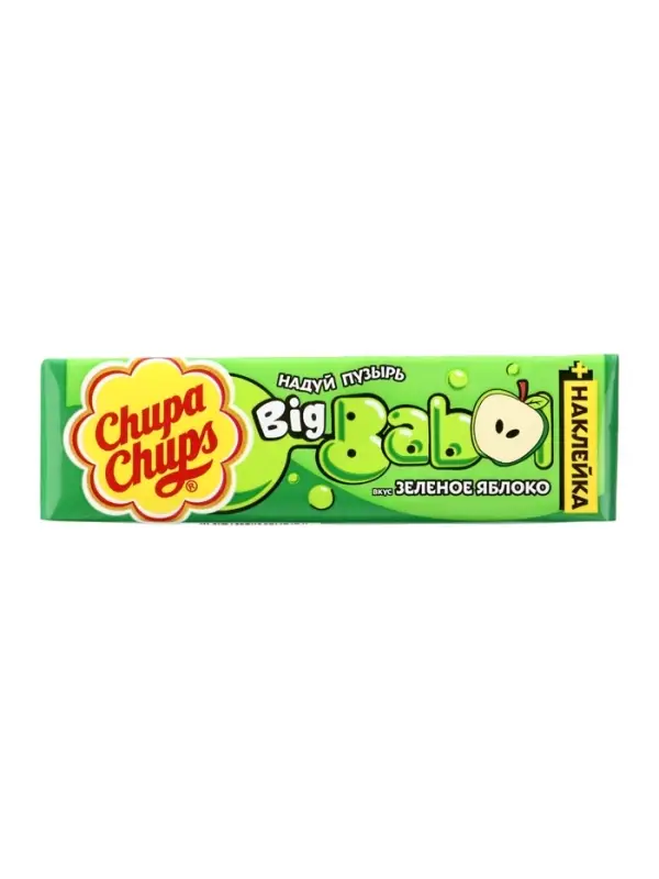 Жевательная резинка Chupa-Chups big babol со вкусом яблока, 21 г