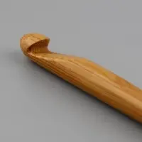 Крючок для вязания, бамбуковый, d=9 мм, 15 см