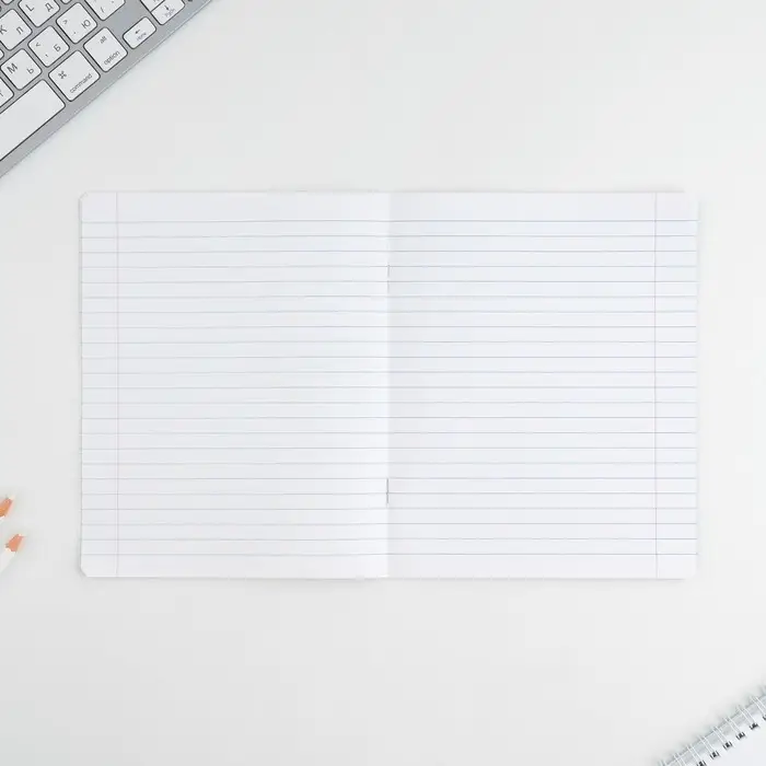 Тетрадь в линейку 12 листов А5, на скрепке &laquo;Пиксель&raquo;, обложка мелованный картон, блок №1 белизна 96%, 5 видов МИКС