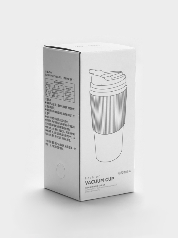 Термокружка ваккумная 450 мл, сохраняет тепло 6 ч, 7.5 х 18 см