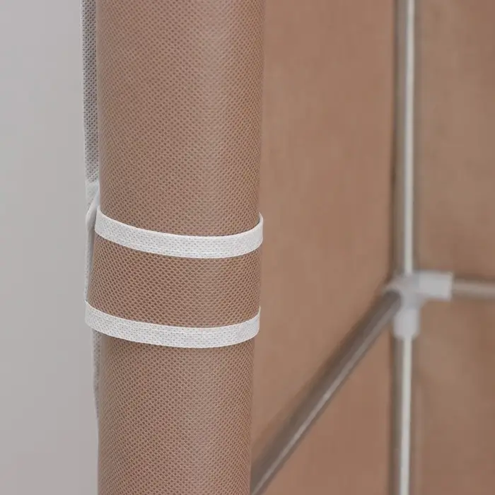 Шкаф тканевый каркасный, складной LaDо́m, 70&times;45&times;150 см, бежевый