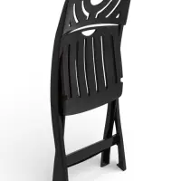 Стул садовый Decorona DeRiviera, 46&times;50&times;82 см, складной, пластиковый, горький шоколад