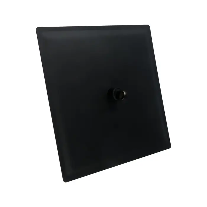 Лейка стационарная ZEIN Z2352, квадратная, 30&times;30 см, 1 режим, нержавеющая сталь, черная