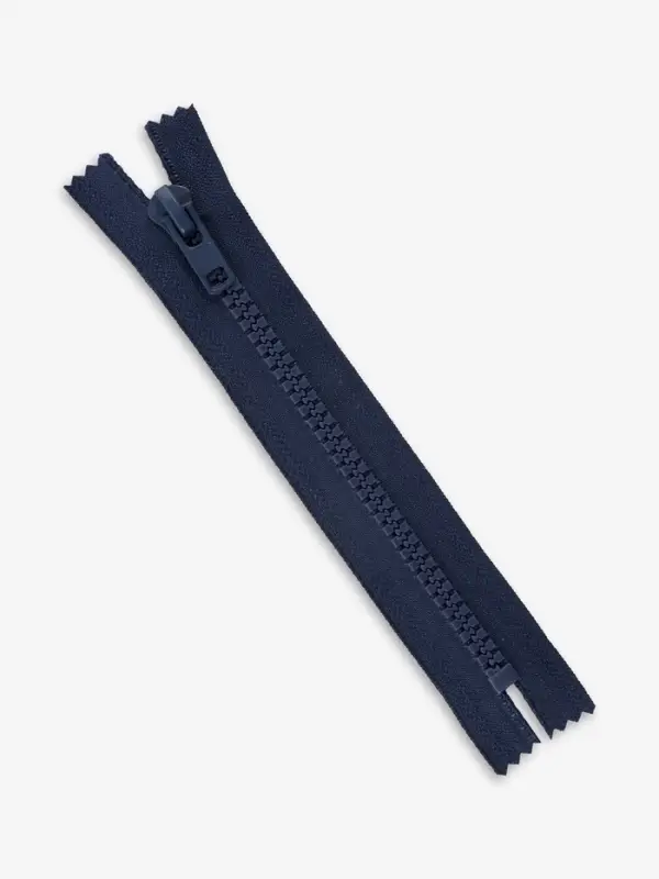 Молния &laquo;Трактор&raquo;, №8, неразъёмная, замок автомат, 18 см, тёмно-синяя