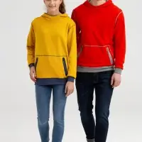 Толстовка Revers, серая с красным, размер XS