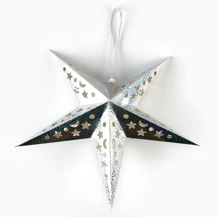 Звезда интерьерная с гирляндой модель G-12 Звезда интерьерная с гирляндой модель G-12 "Космическое небо", 45 х 45 см