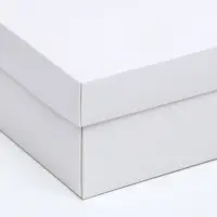 Коробка подарочная складная, упаковка, крышка - дно, белая, 24&times;17&times;8 см