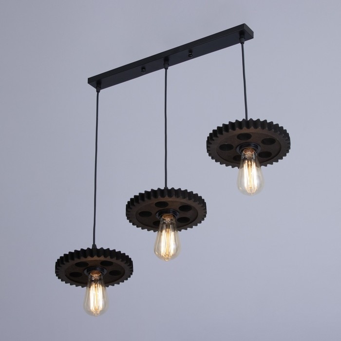 Светильник Светильник "Шестеренка" 3хЕ27 40Вт 50х20х15-135 см