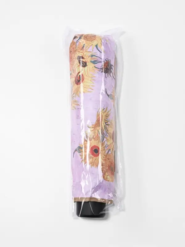 Зонт механический &laquo;Подсолнухи&raquo;, эпонж, 4 сложения, 8 спиц, R=48/55 см, d=96 см, МИКС