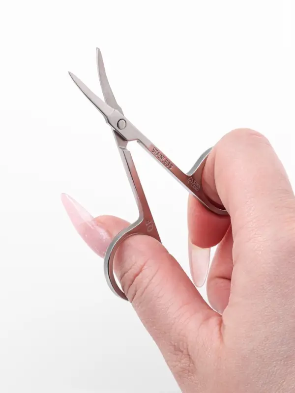Ножницы маникюрные &laquo;Премиум&raquo;, для кутикулы, загнутые, узкие, 9 см, на блистере