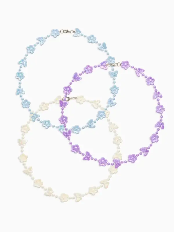 Бусы детские Выбражулька «Бабочки», 40 см, цвет МИКС Бусы детские Выбражулька «Бабочки», 40 см, цвет МИКС