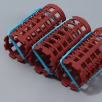 Бигуди на резинке, d=2.7 см, 8 шт., МИКС
