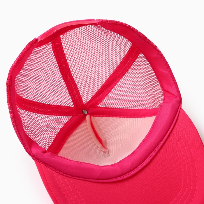 Бейсболка женская с сеткой MINAKU, цвет фуксия, размер 56-58 Бейсболка женская с сеткой MINAKU, цвет фуксия, размер 56-58