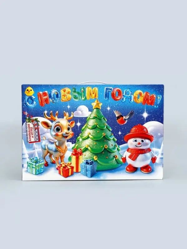 Подарочная новогодняя коробка &laquo;Мерцающий&raquo;, Календарь 47.7&times;3.9&times;32 см