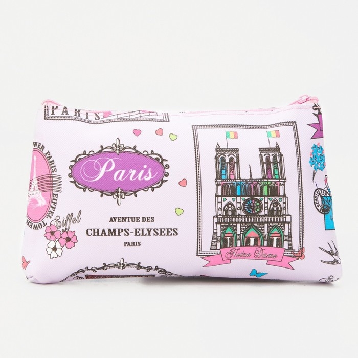 Косметичка на молнии, цвет розовый Косметичка на молнии, цвет розовый