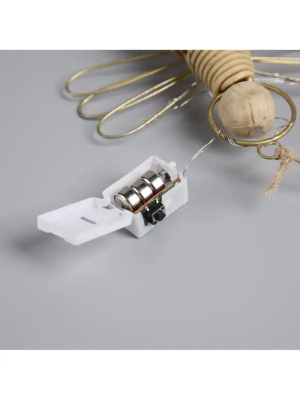 Светодиодная фигура подвесная &laquo;Ангел&raquo;, 14&times;11&times;5 см, 10 LED, от батареек AG13&times;3, свечение тёплое белое