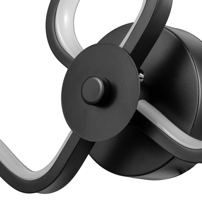 Бра 2516/2 LED 12Вт 4000К черный 34х22 см