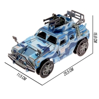 Конструктор 3D «Военный джип», 84 детали
