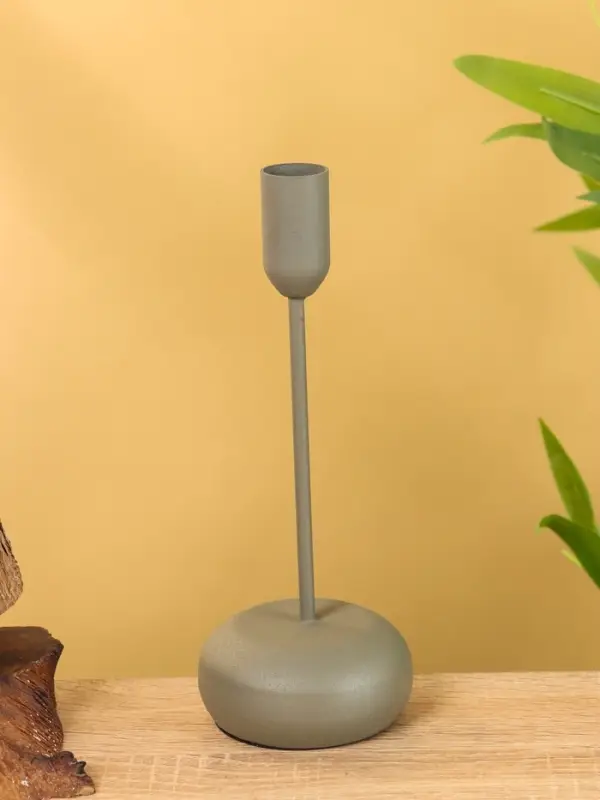 Подсвечник на 1 свечу текстурный  Подсвечник на 1 свечу текстурный "Графит" 8х8х20 см