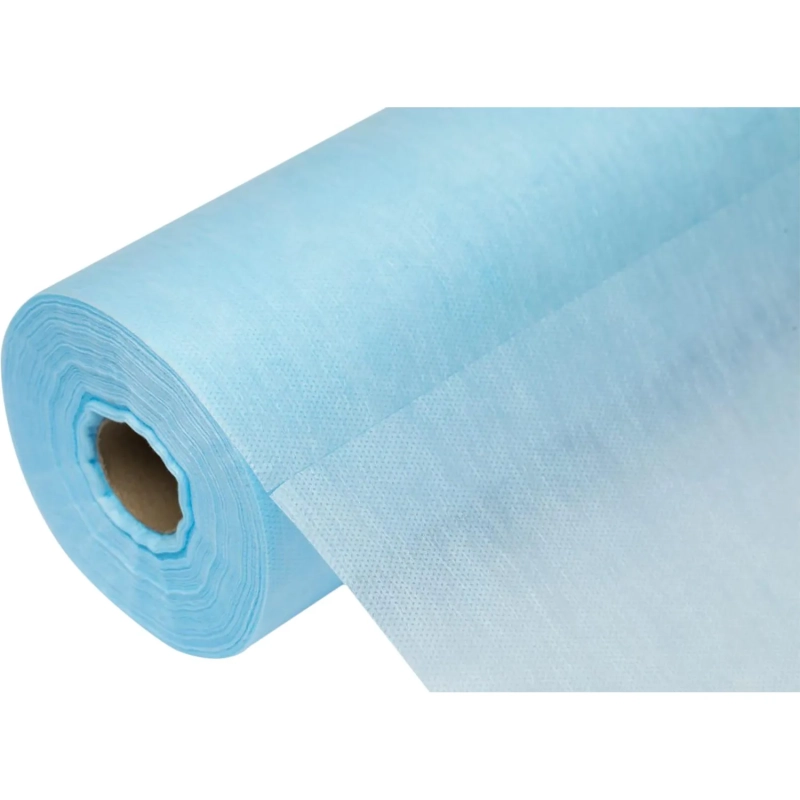 Простыня в рулоне 70х80, голубой (200шт/рул), пл.20, спанбонд, А1, 12722