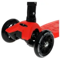 Самокат складной GRAFFITI Baby, колёса световые PU 120/70 мм, ABEC 7, красный