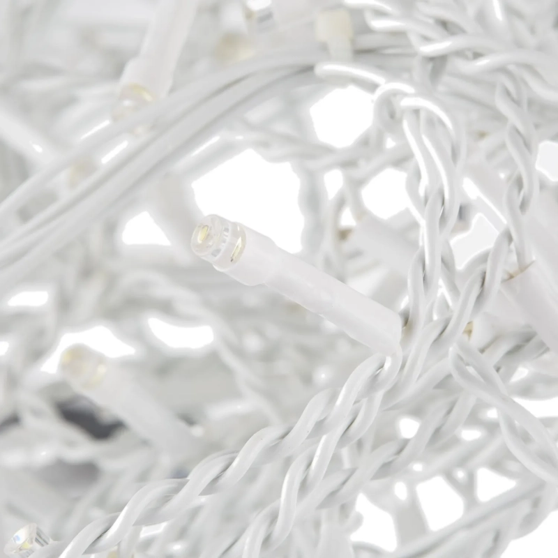 Гирлянда светодиодная сосулька 300л.LED бел,бел.каб 5.64х0.56м+1.5м Е96354