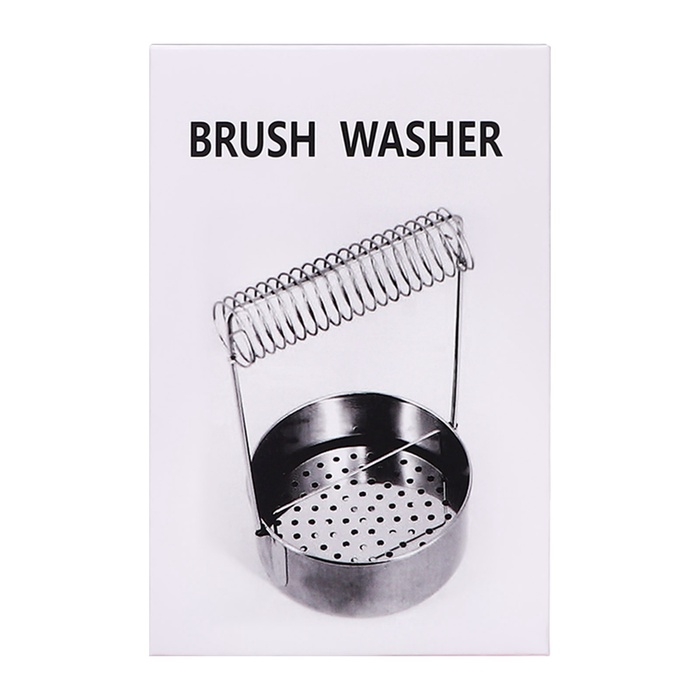 Кистемойка для художественных кистей, металлическая, с держателем, высота 4,9 см Кистемойка для художественных кистей, металлическая, с держателем, высота 4,9 см