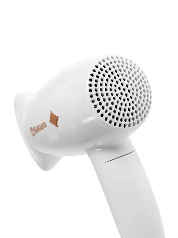 Фен Sakura SA-4049W, 1200 Вт, 2 скорости, 2 температурных режима, белый