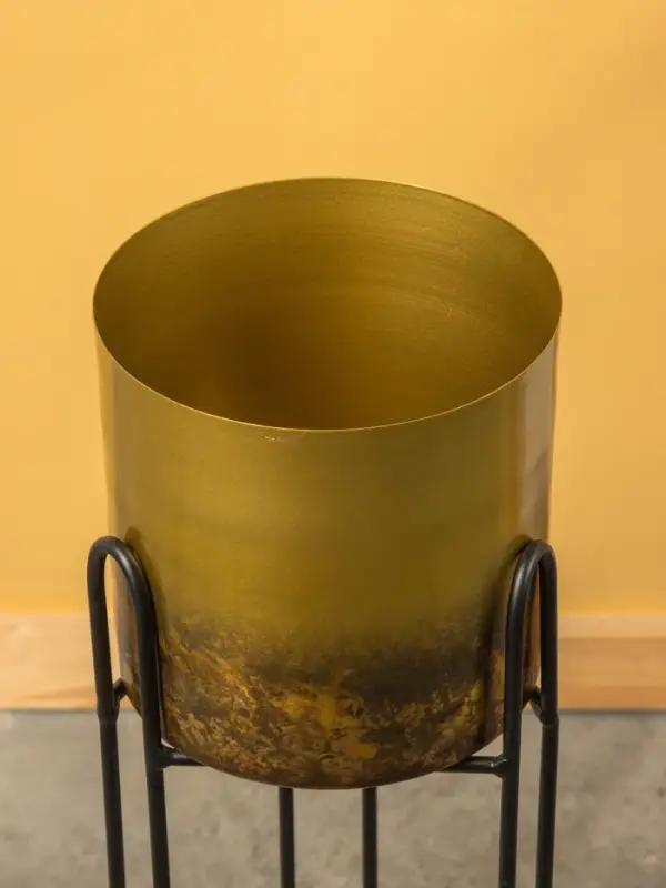 Кашпо на подставке  Кашпо на подставке "Хани" железо 18х18х89 см