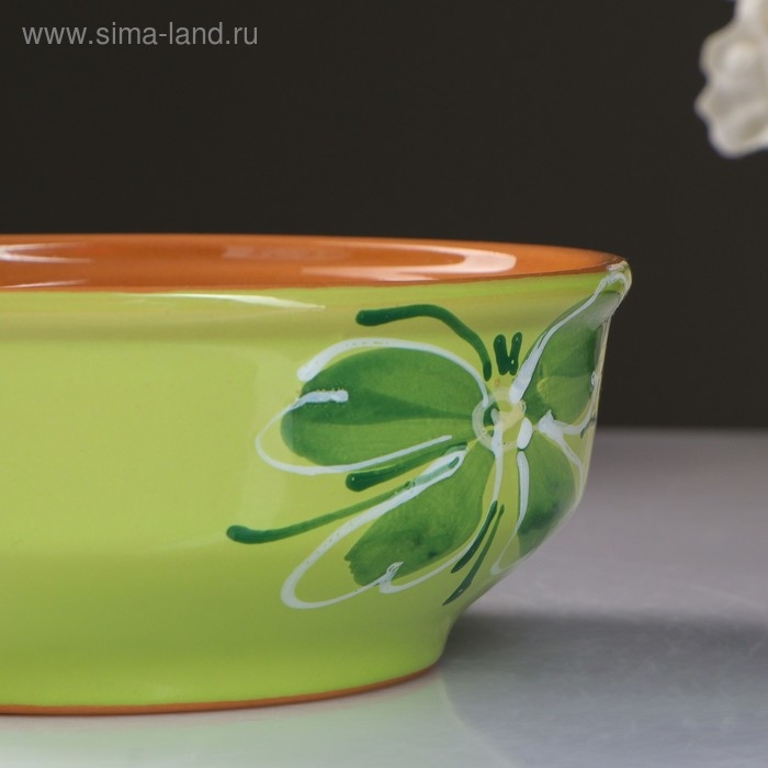 Миска  Миска "Русская малая" 0,5л / 15,5х6см, зеленая