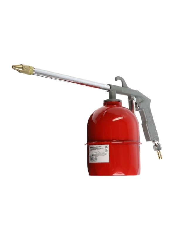 Моющий пистолет пневматический ТУНДРА, до 5 бар, бачок 0.9 литра Моющий пистолет пневматический ТУНДРА, до 5 бар, бачок 0.9 литра